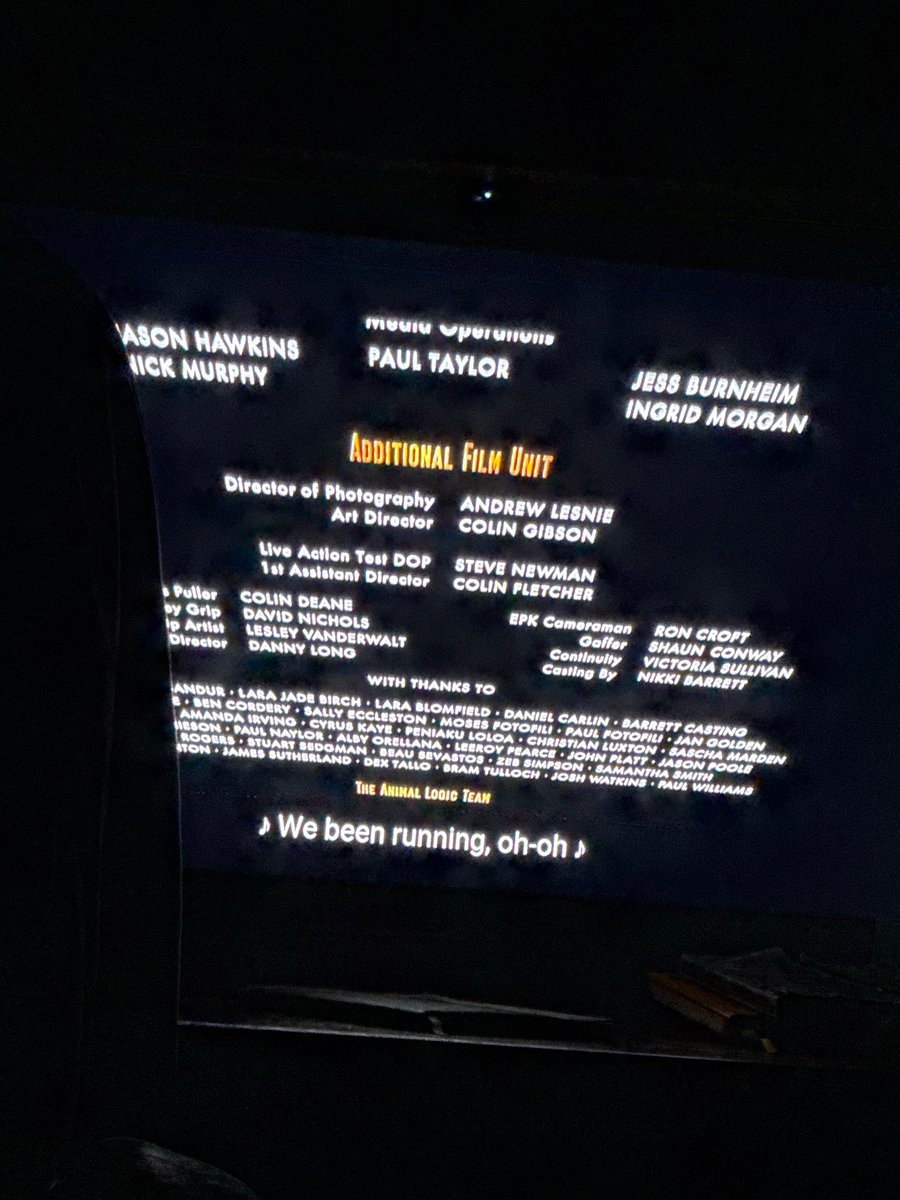 Watching Happy Feet and why are the credits like this?? I feel like I’m leaning over something. Wack. Actual movie is solid tho, love the environmental message, the allowance of a happy ending, and beautiful portrayal of accepting oneself as one. And ofc the mashups are mwah