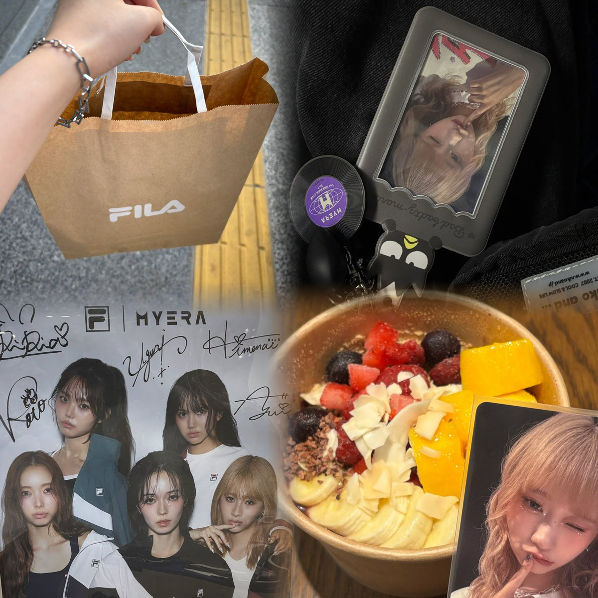 FILA行ってきた〜❤️💙
佑唯ちゃん着用 無事購入🫡
アサイーも食べれて大満足な一日♪
ちなみに⚡️⚡️配信でしっかりﾐﾃﾀﾖ🫣
#MYERA #Yui
