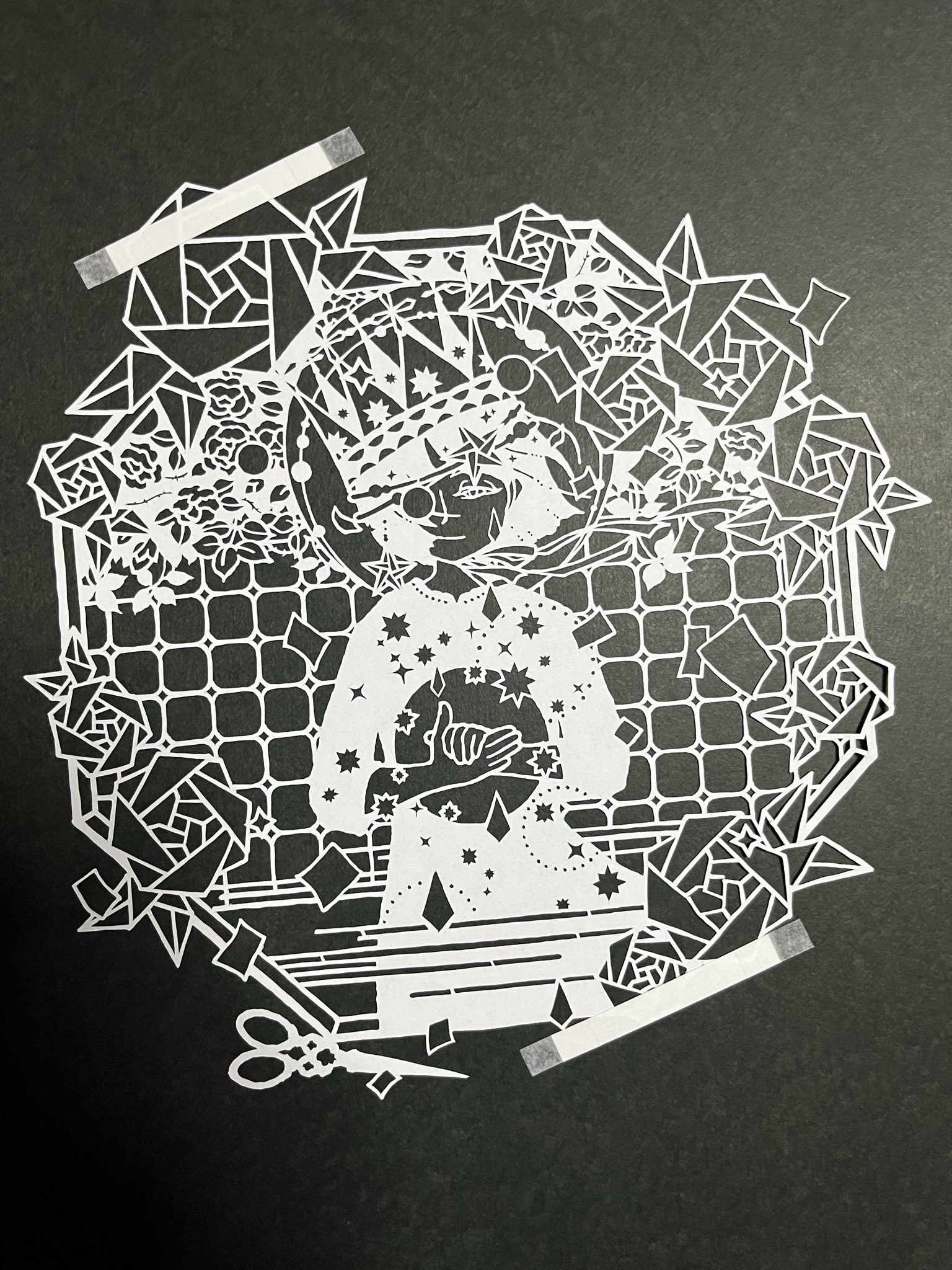 ポツンと一軒家の切り絵です！ ポツンと一軒家の切り絵です！ 祥 /建築切り絵作家 on X: