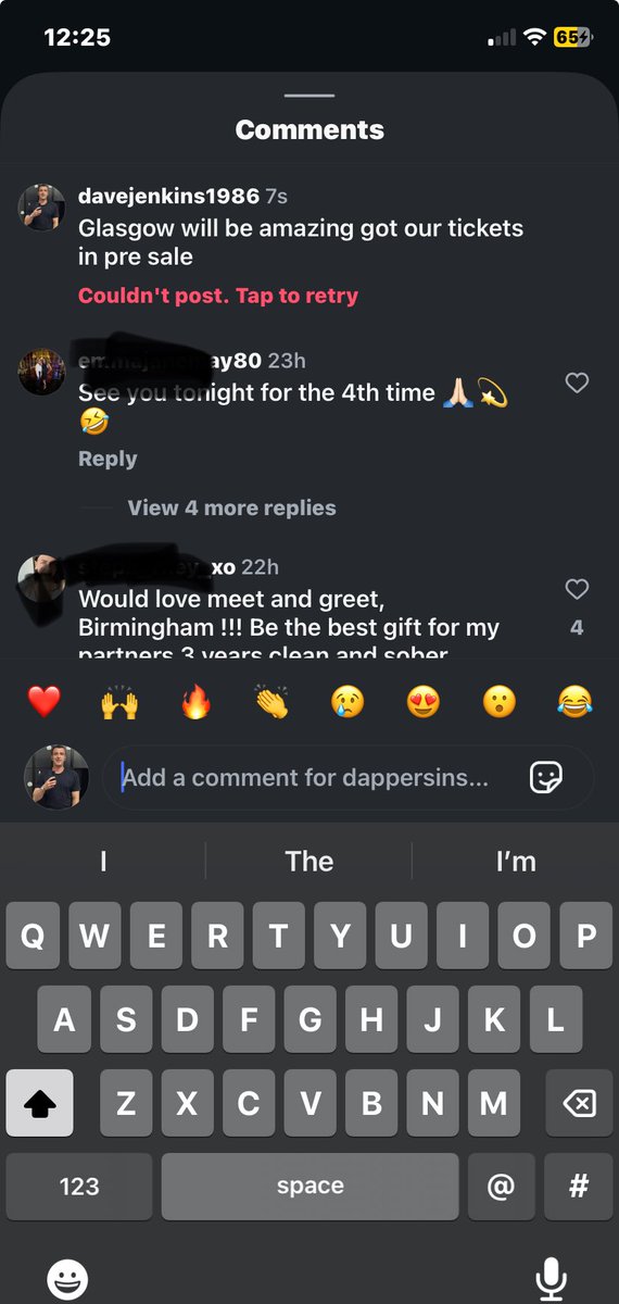 ⁦<a href="/dapperlaughs/">Daniel O’Reilly</a>⁩  how come all of us can’t comment for a meet and greet? Had our tickets for Glasgow since pre sale