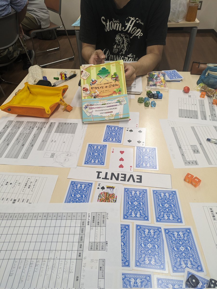 昨日の町田TRPG会、参加頂いた皆様ありがとうございました。
せかいじゅごはん卓とSW卓の内容もとても気になりましたなんで分身できねんだ僕ァ。
楽しんで頂けていれば幸いです。またご都合よろしければお願い致します。