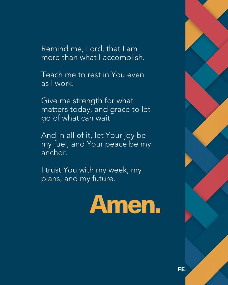 feastcon's tweet photo. Start off the week by centering your heart on the One who made it. 🤗 https://t.co/bdJozh1Ukc