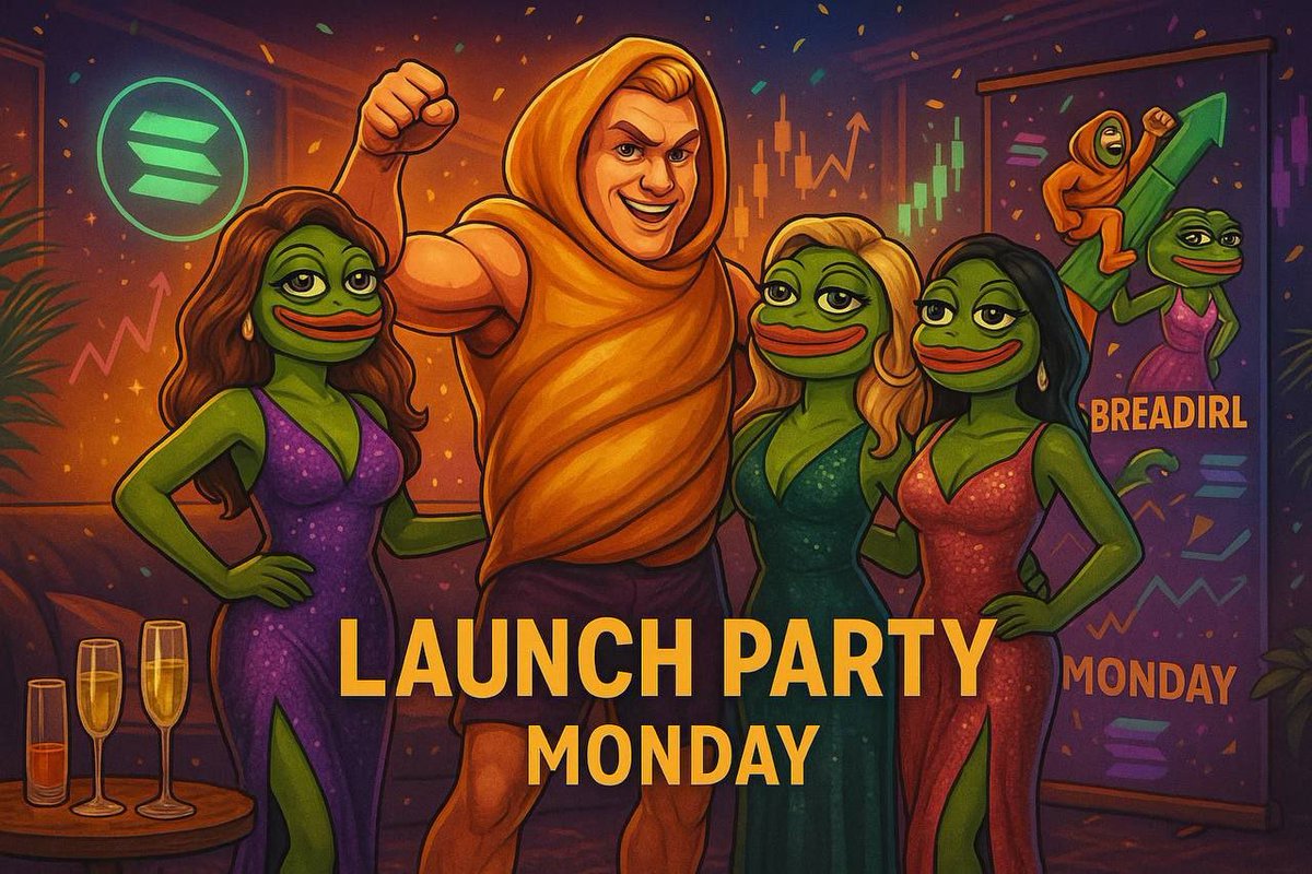 $BREADIRL launches tomorrow @ 9:30 AM EST

This isn’t just a chart — it’s a live show 🎥
Every buy charges the bread mascot IRL 🍞💸
Stunts, streams, chaos — powered by YOU.

Website live: BreadIRL.com
Launching on Pump.fun 🚀
Get in early or get left