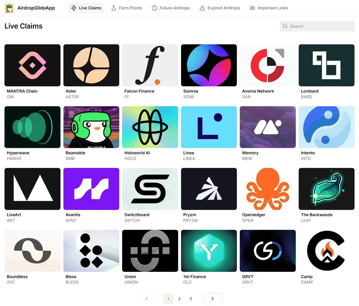 Ok, just done a huge update and added a whoppping 18 airdrops into the app:

airdropglideapp.io

Please like and repost this to spread the word (it really makes updating this site worthwhile!)

If I'm missing anything at all, please let me know, but I think I have them all!