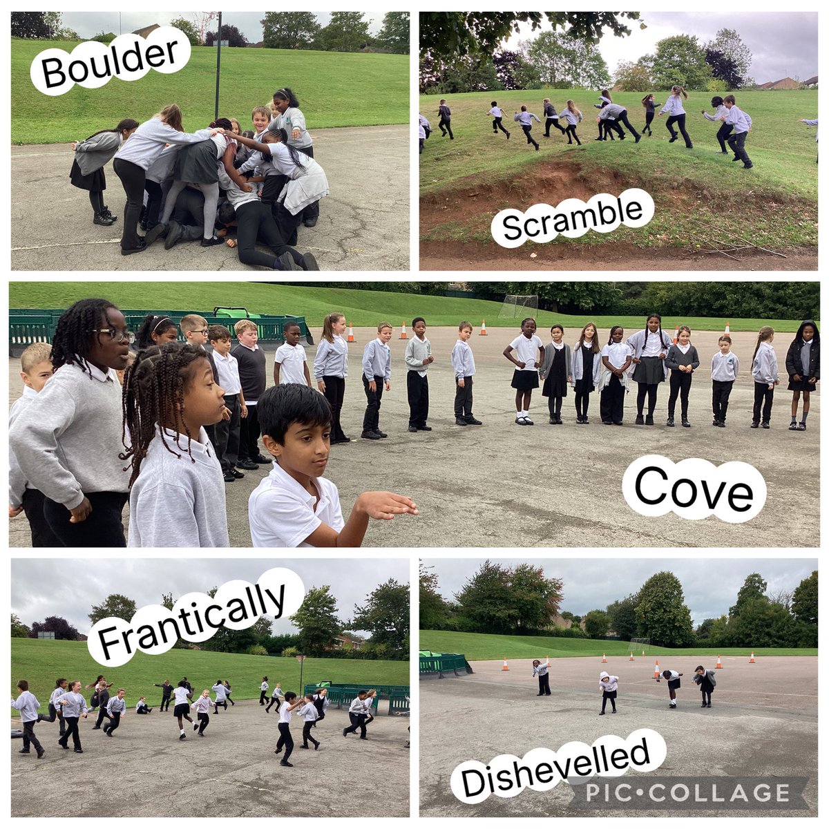 BriarHillSch's tweet photo. @BriarHillSch @Talk4Writing @PieCorbett #year4
This week to help deepen our #understand of new #vocabulary in our #modeltext we used games then drama.
#fun #learning #outdooradventure
Mrs P
#Briahillbrilliance
#Briahillbuzz https://t.co/iU8RyPfgO5