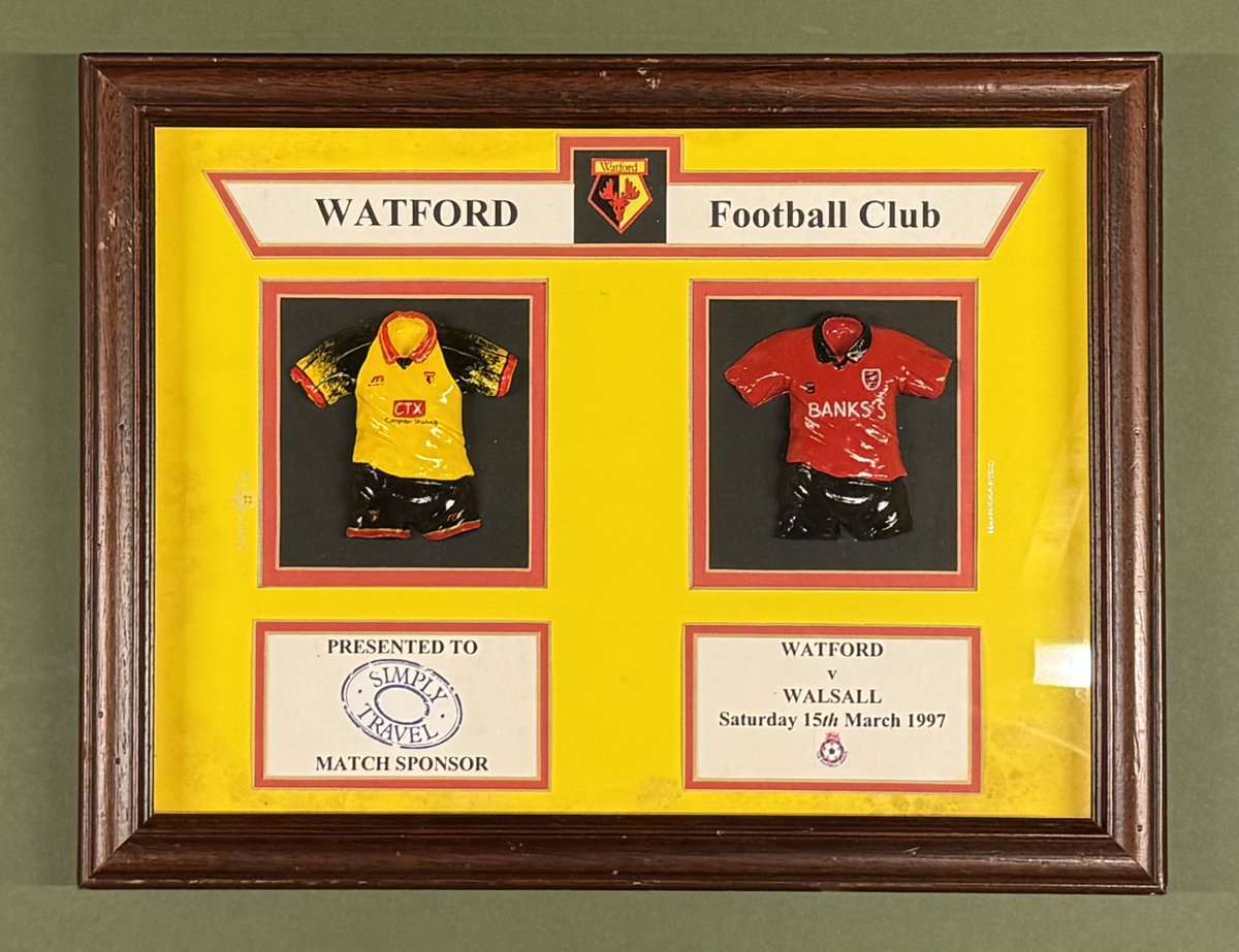 #WatfordFC Watford Gold 'Item of the Week' is a pair of match sponsor framed presentations. They're a bit quirky, but look pretty good! 🙂 💛🖤❤️
Please come by and have a look
watfordgold.org.uk/uncategorized/…