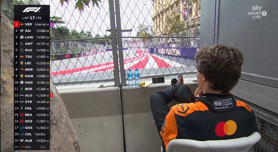 Following in his dad's footsteps 
Watching the race after crashing with someone's phone 😭