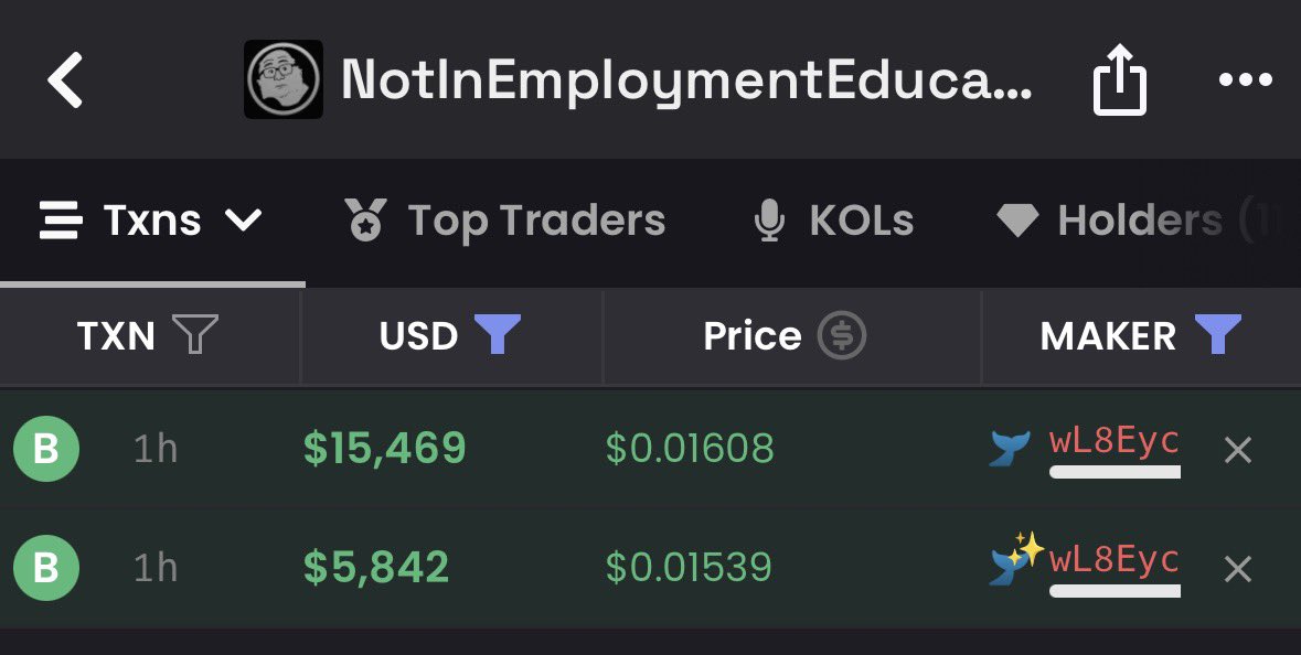 This is a $1M+ wallet btw, hopefully he knows something $neet