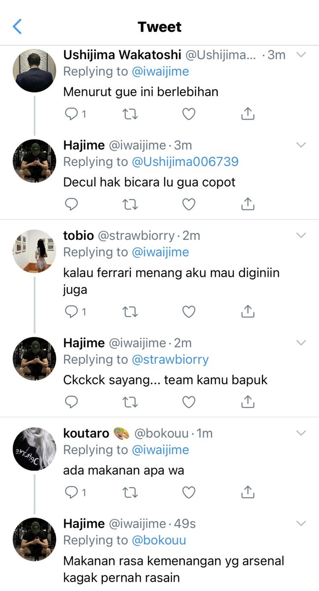 king emyu menang, hajime syukuran