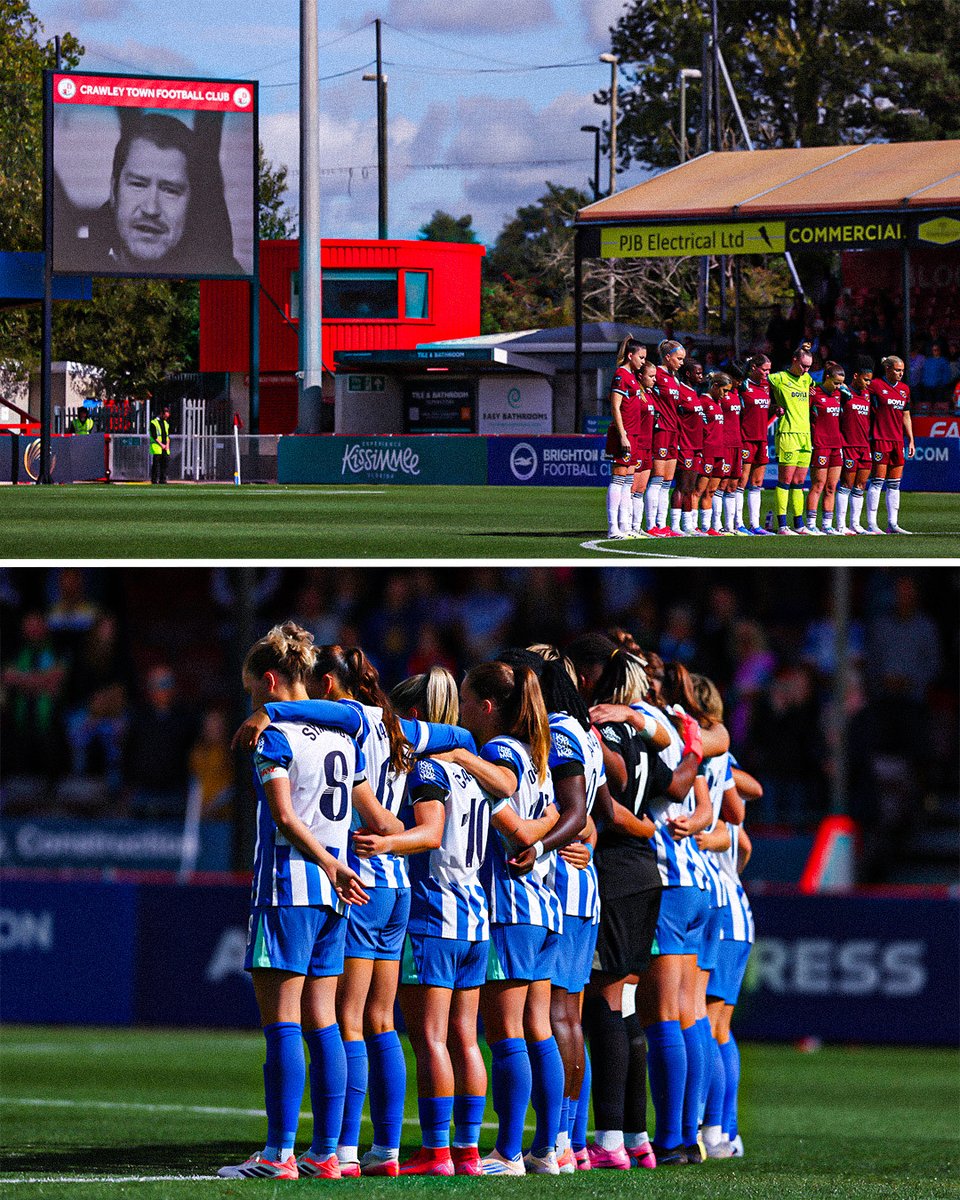 WSL clubs hold a minute silence for Matt Beard ahead of their games ❤️