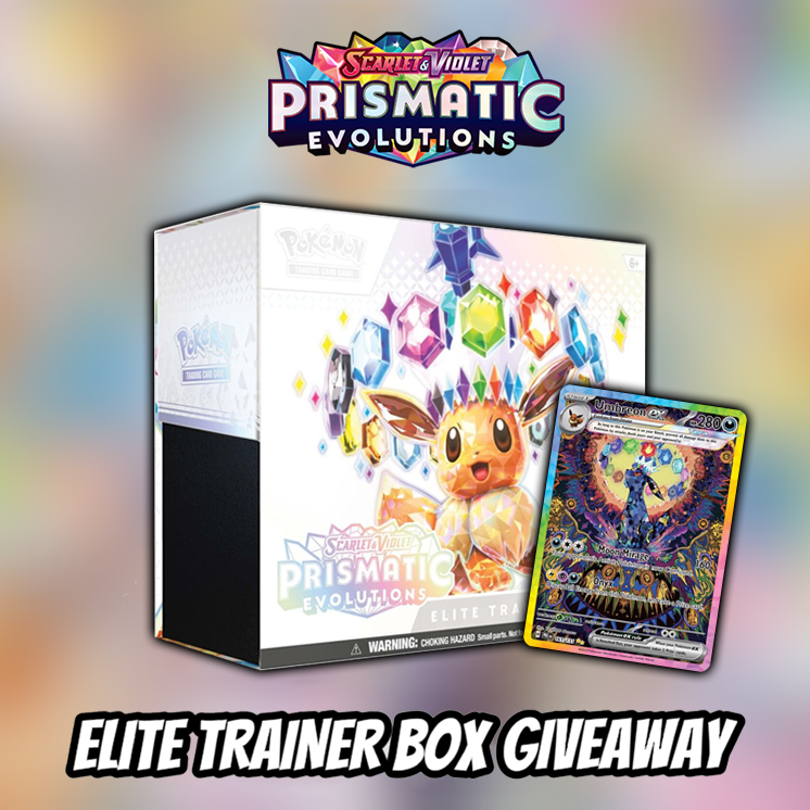 🎁 Prismatic Evolutions Elite Trainer Box Giveaway! 🎁

We're giving away 1x Prismatic Evolutions ETB to members of our Discord EVERY WEEK!

How to Enter:
🔶 Like + Repost
🔶 Join our Discord and click 'Enter Giveaway'
➡️ discord.gg/pokealerts

First winner drawn in 48 HOURS!