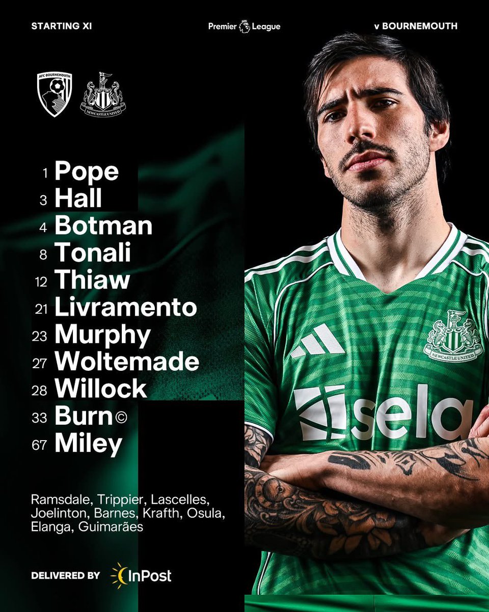 See, I know I’m a top influencer…..

Eddie’s read my tweets, gone with what I’ve recommended (although I hadn’t suggested dropping Bruno or Elanga) 

Stay with me for ultimate football tips and analysis 😂 

Howay lads!! #NUFC 🖤🤍🖤🤍