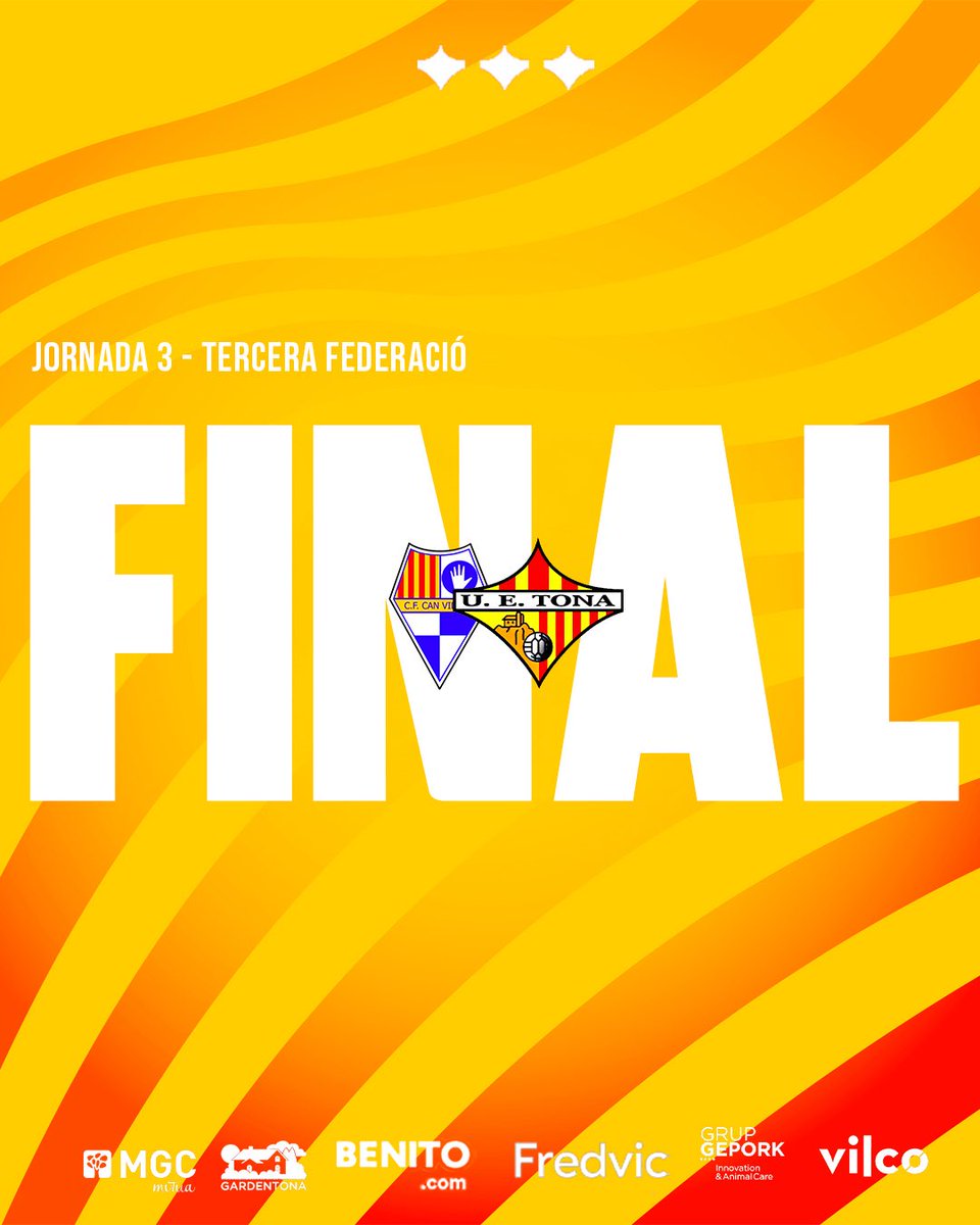 90’ | ❤️‍🔥💪🏼 FINAL!! | 0-1

Gran primera part que ens ha servit per avançar-nos i una segona més igualada on no hem generat tant domini i ocasions.

Anem per bon camí, equip!👊🏻

#SomHiTona
#3RFEF
🟡🔴