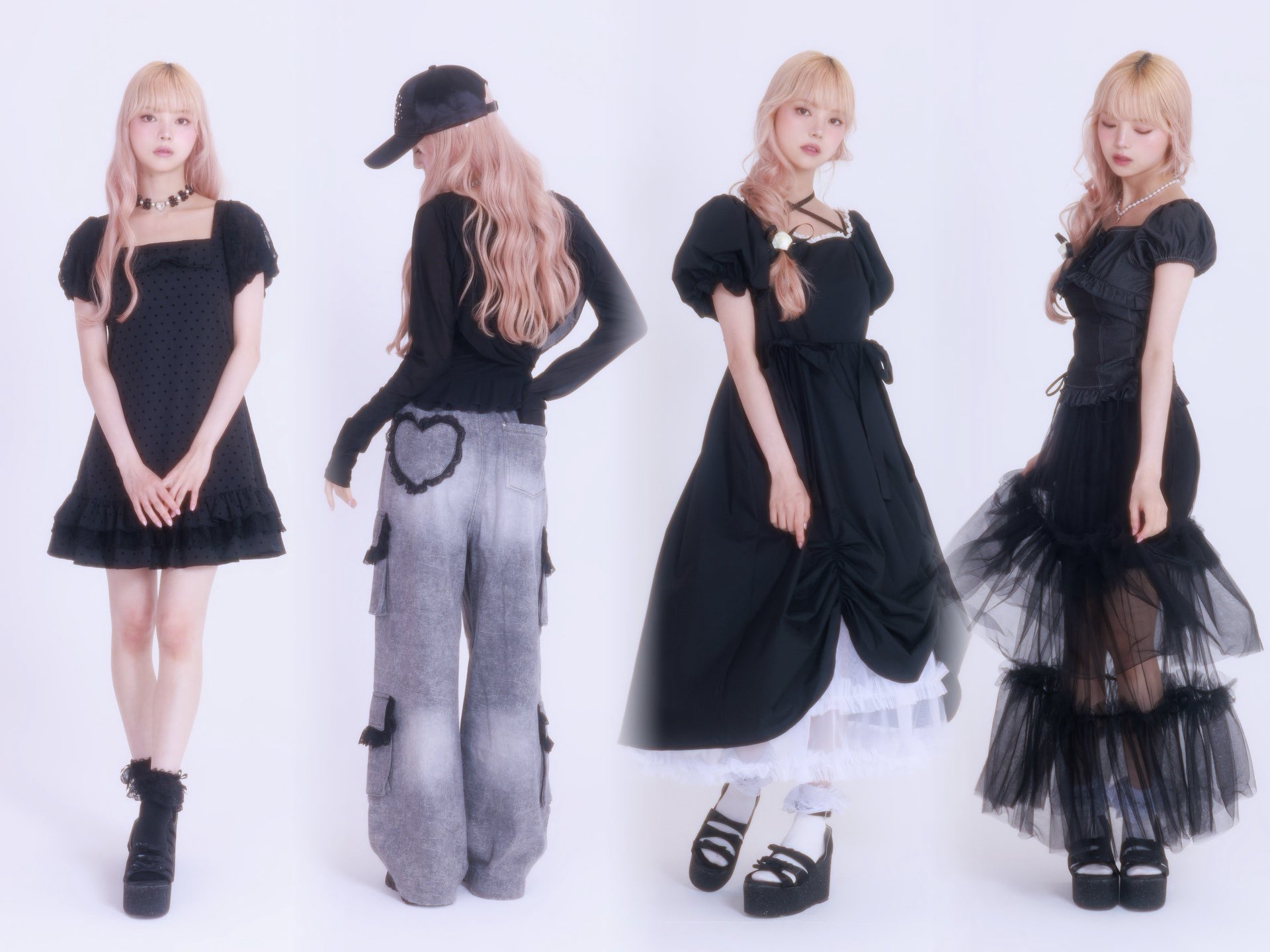 【大幅値下げ】FICKLE BEBE フィクルベベ タイトスカート リボン Fickle Bebe