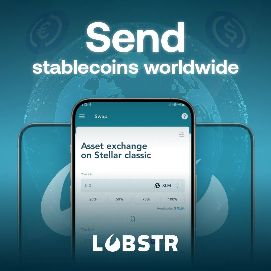 lobstr's tweet photo. Send it anywhere. π
Stablecoins, instant and global. https://t.co/71lghlBDcq
