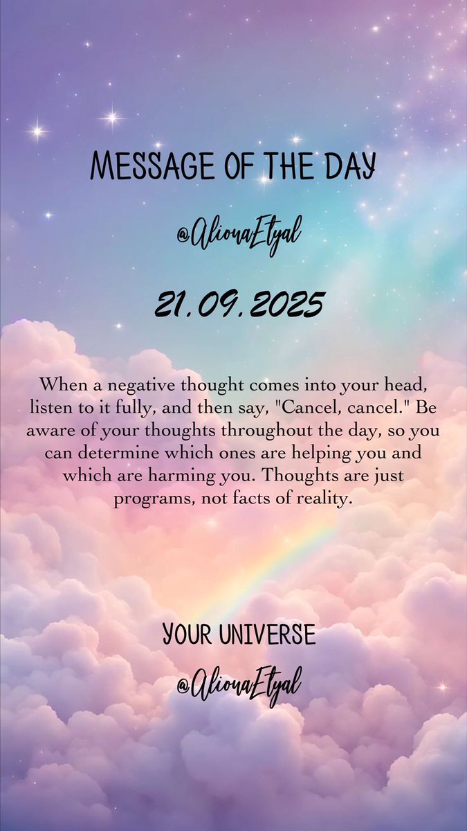 AlionaEtyal's tweet photo. Message of day✨
#Aliona Etyal
#Law Attraction
#PowerTalk
#Power Thought
#positive thinking
#thoughts https://t.co/DPjp72Ekjl