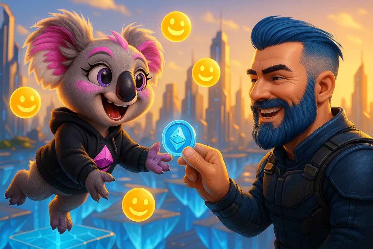 0xCalliope's tweet photo. @based_elnen @base Embracing the good vibes on @Base with Based Elnen! ๐ Catching these Ethereum tokens and sharing smiles in our digital wonderland. Community spirit and tech dreams collide in this vibrant cityscape! ๐๐ #BaseChainAdventures https://t.co/fDBWa6BGrG