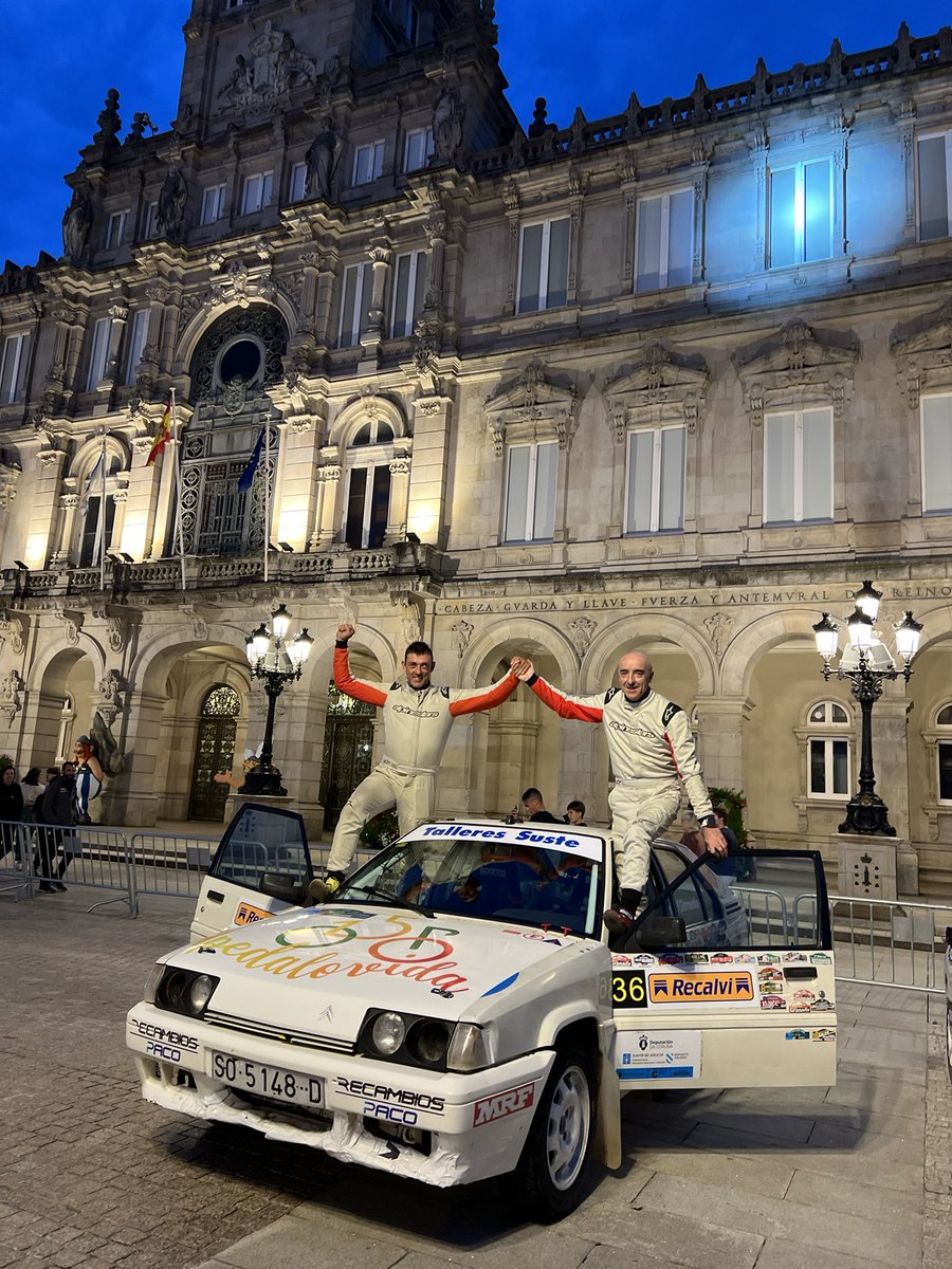 #RallyeTerraGalicia
Cto Esp Rallyes Tierra

1s 🏆 Históricos
21s General

💪💪💪