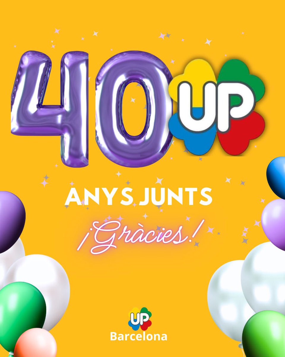UPBarcelona's tweet photo. 🎉 Felicitats, Unidad Progresista!
40 anys de lluita, inclusió i transformació social. Gràcies per ser motor de canvi i esperança.
💙 Per molts anys més de progrés i unitat!

#UnidadProgresista40Anys #Compromís #Inclusió #Celebració #OrgullUP #SomdUP https://t.co/AF0rYKLVJZ