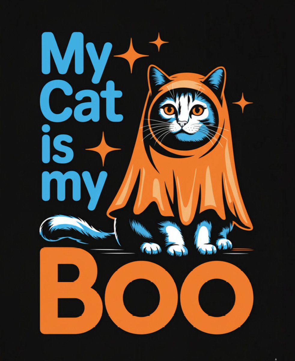 trip1ce's tweet image. Found my spooky soulmate! 👻 This new design is for the cat lovers who know their feline friend is their one true boo.
Check out 👉redbubble.com/i/t-shirt/My-C… 
#MyCatIsMyBoo #HalloweenCats #CatLover #SpookySeason #CatLife