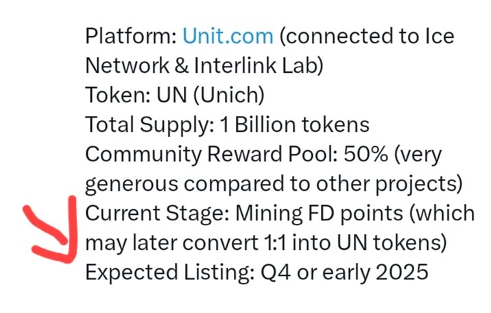 rihan7011's tweet image. 🚀 Big News!

Unich is officially **confirmed for listing in Q4 2025** 🎉🔥
A huge milestone for the project &amp;amp; early supporters. 🌐💎

💰 Earn UN tokens before the big listing!
👉 Join now: \[unich.com/en/airdrop/sig…]
🔑 Referral Code: [UwarbxHpkJ]

\#Unich #Crypto #Listing2025