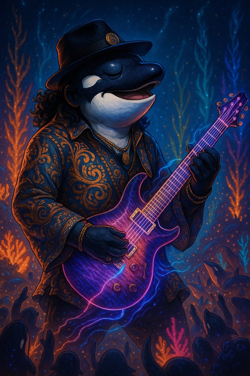 Freshbelair01's tweet photo. 🎶🐋 Nothing better than Santana vibes after a 55M burn!
Big shoutout to @humpback_holder for the burn AND for sponsoring the Carlos Santana Whale concert for the trenches. The whales are vibin the ocean is alive. 🔥🌊✨

#PulseChain #5555Club #WhaleBay #DiamondHands
#rhmaxi❤️ https://t.co/mOuFbzoElq