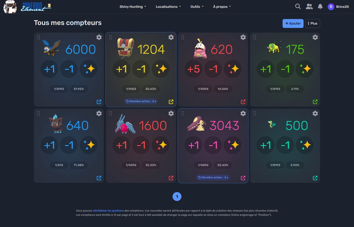 La prochaine mise à jour de Pokémon-Elément-Sh, retravaillant l'interface et l'expérience utilisateur, arrive le 4 Octobre !

Les compteurs incrémentés par raccourcis clavier seront davantage mis en avant pour réduire les ambiguïtés lors de l’utilisation de touches identiques.