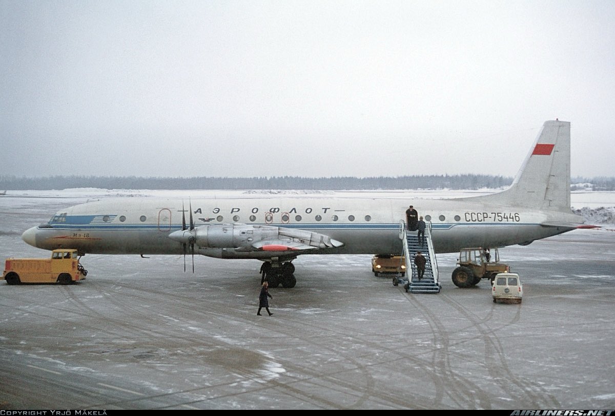 Aeroflot
Ilyushin II-18D CCCP-75446
HEL/EFHK Helsinki Airport
February 21, 1976
Photo credit Yrjö Mäkelä
#AvGeek #Aviation #Airline #AvGeeks #Ilyushin #IL18 #Aeroflot #HEL #Helsinki