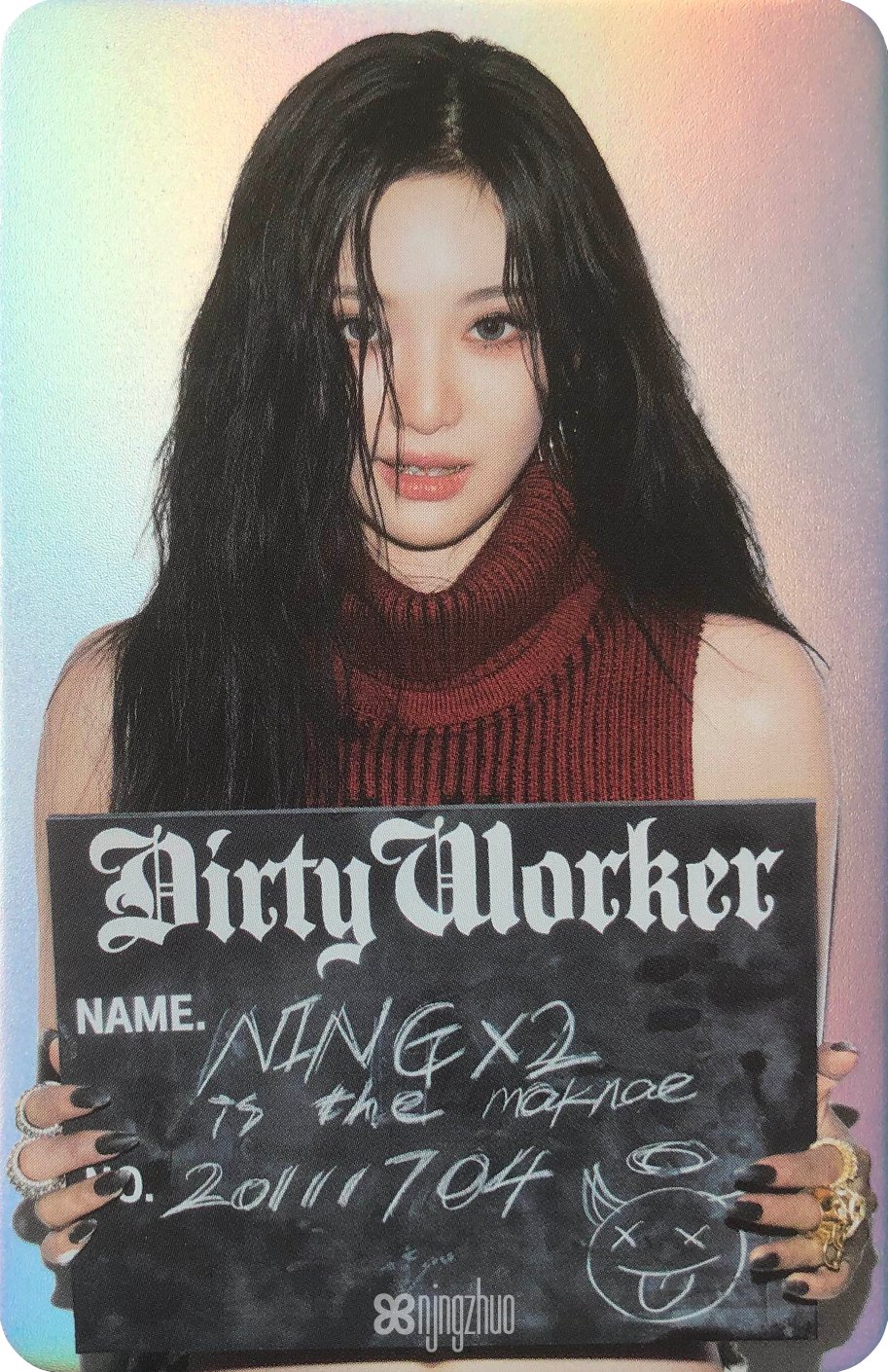 aespa dirty work ニンニン qq music 限定 トレカ ⑤