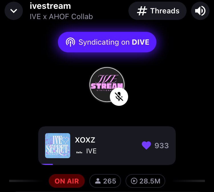 divestream_'s tweet photo. ๐ปON AIR NOW!
DIVEs join us for Day 2 of our Streaming Collaboration for #IVE & #AHOF with @AHOFSTREAMVERSE
๐https://t.co/mlKSdMtucK
#IVExAHOF #XOXZ https://t.co/mjc0blibgD