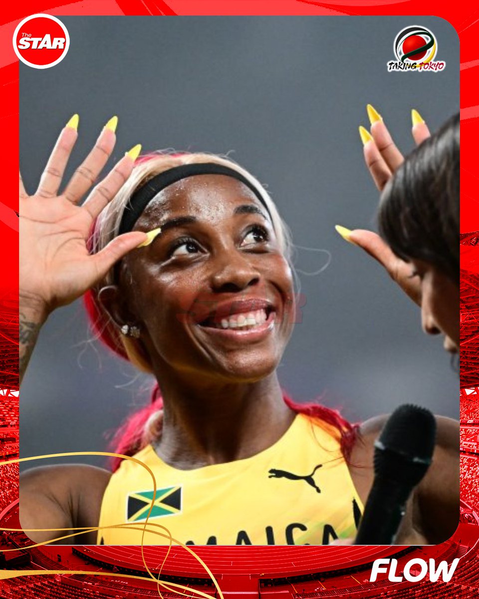 jamaicastar's tweet photo. #StarJapan: Jamaica’s women’s 4x100m relay team featuring Tina Clayton, Tia Clayton, Shelly-Ann Fraser-Pryce and Jonielle Smith claimed silver with a season best time of 41.79.
This is the final medal of Shelly-Ann Fraser-Pryce’s championship career. #TakingTokyo https://t.co/NLadmnUtlo