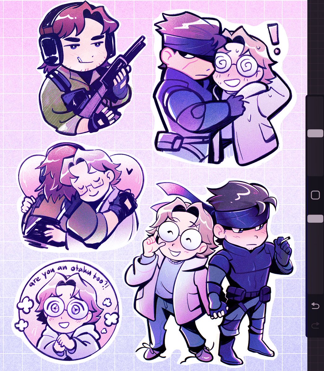 was thinking it might be cute to make a stickersheer of some old otsn doodles…