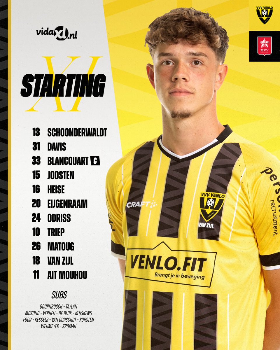 𝐒𝐭𝐚𝐫𝐭𝐢𝐧𝐠 𝐗𝐈 💛🖤

#VVVMVV #SamenAchterVVV