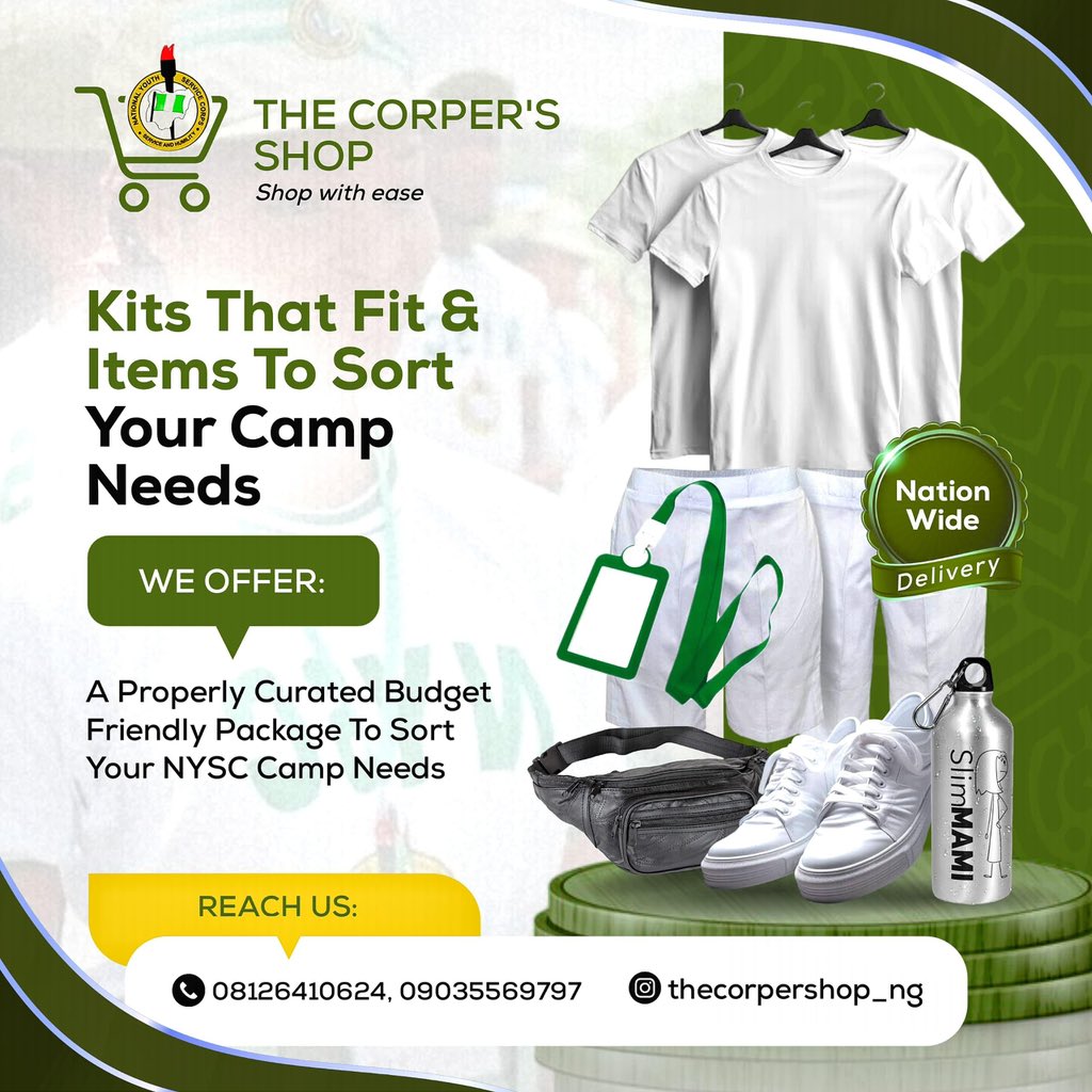 NYSCGUIDE's tweet image. Dear PCM
more call-up numbers are being released.  
If you get posted, please go to camp and try to relocate from there, don’t stay at home.  

Orientation camp is in a few days 
Let the count down begin 

Don’t forget we sell the best camp kit

#NYSC #BatchB #NYSCUpdate