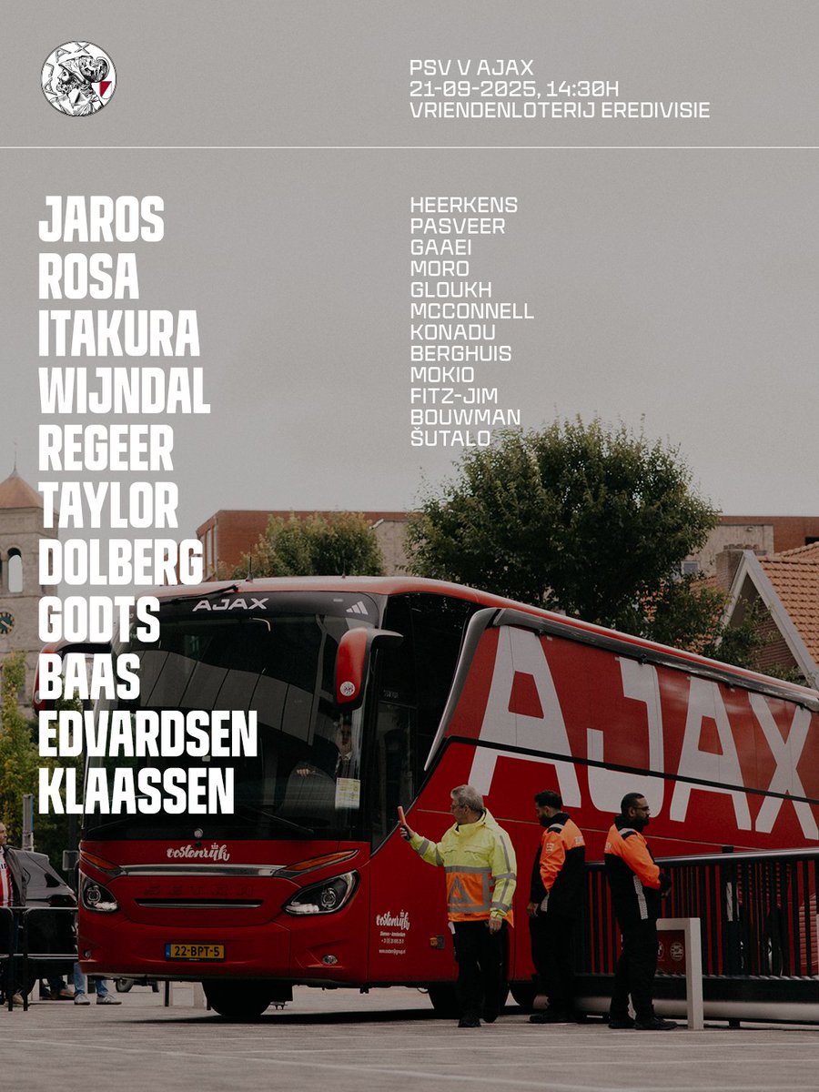 eredivisie_indo's tweet photo. Starting XI De Topper
KO 19.30 WIB
PSV turunkan mayoritas pemain yg tampil di UCL kemarin. Bedanya ada Salah-Eddine yg starter kali ini. Pada kubu Ajax, Dolberg jalani starter perdana musim ini.
#PSVAJA #DeTopper https://t.co/jYFYyM9TpA