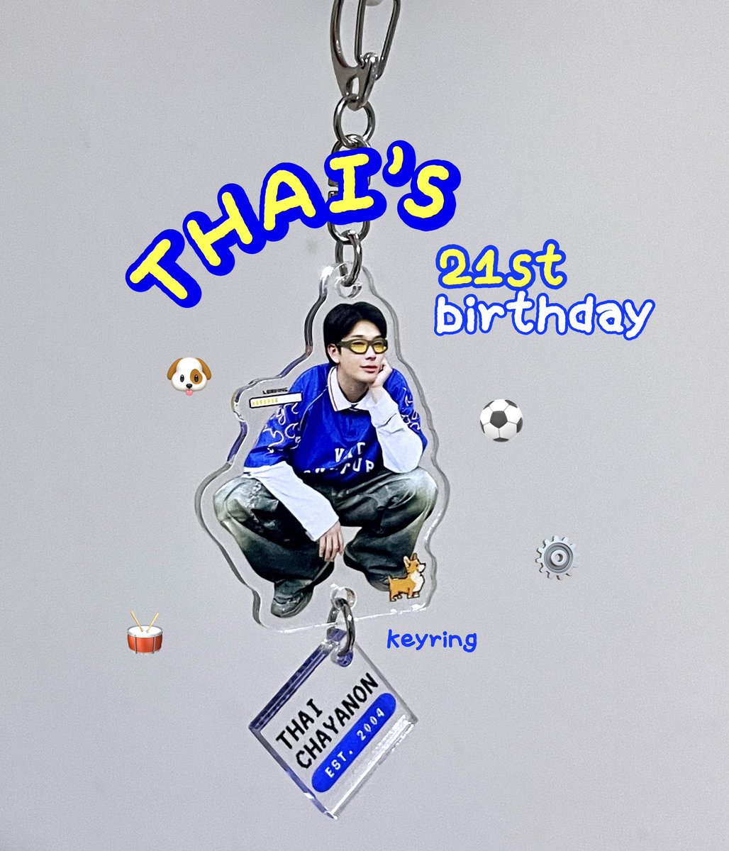 pls kindly rt
giveaway #THAIchayanon 's 21st birthday
• Keyring •

Date : 27 sep 2025
Location : Union mall
Time : tba.
pls retweet + show this tweet

#21stTwentyFunWithTHAI
