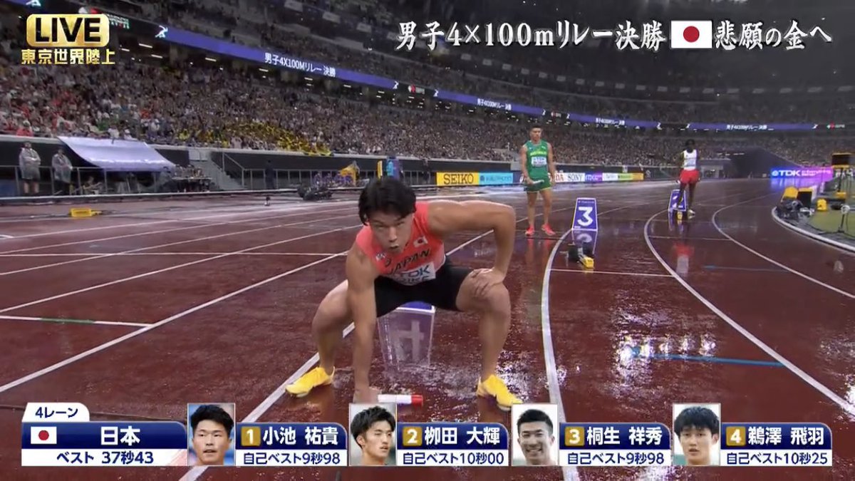 Twitte_kun_'s tweet photo. 日曜日の夜に4×100mリレー 決勝
リレー侍によるワンピースのルフィのポーズ
ギアセカンド
ギアサード
ギアフォース
ニカルフィ
最高すぎる

#世界陸上
#ワンピース
#今週のアニワン https://t.co/1jGlxrOFhC