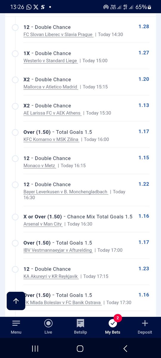 Woozzaa (@woozzaabets) on Twitter photo Today's Mixed Folds Accumulator π₯
Favourites Win or Over 2.5 Goals π₯
Let's Play Again π»
πΒ 2οΈβ£0οΈβ£+ Odds || 2οΈβ£0οΈβ£+ Odds
Codes π PH2VQV || WA23QW
Bookie π <a href="/BetKingNG/">BetKing Nigeria π</a>
Not on?
Register π
bking.me/register
App download π
bking.me/app-download
RT β
οΈ Today's Mixed Folds Accumulator π₯
Favourites Win or Over 2.5 Goals π₯
Let's Play Again π»
πΒ 2οΈβ£0οΈβ£+ Odds || 2οΈβ£0οΈβ£+ Odds
Codes π PH2VQV || WA23QW
Bookie π <a href="/BetKingNG/">BetKing Nigeria π</a>
Not on?
Register π
bking.me/register
App download π
bking.me/app-download
RT β
οΈ