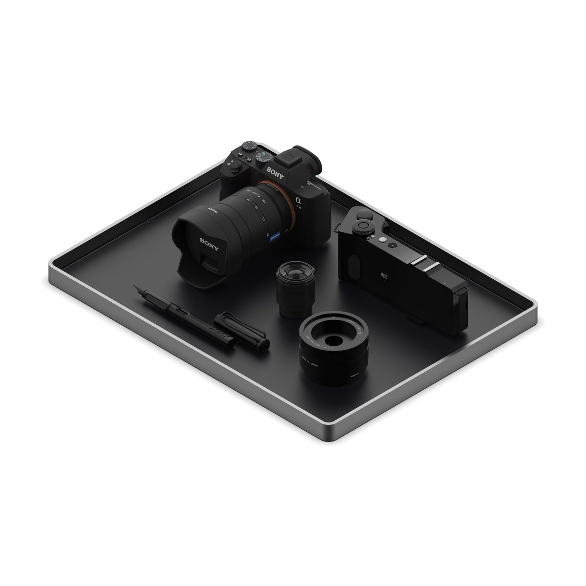 BionicLabsOrg's tweet image. Introducing the Tray 19 inch in a new all black anodised finish with matching black leather pads.
A larger space for the everyday, now reimagined in a darker palette.
Milled from solid aluminium, finished in deep matte black, and paired with full grain leather, it brings clarity…