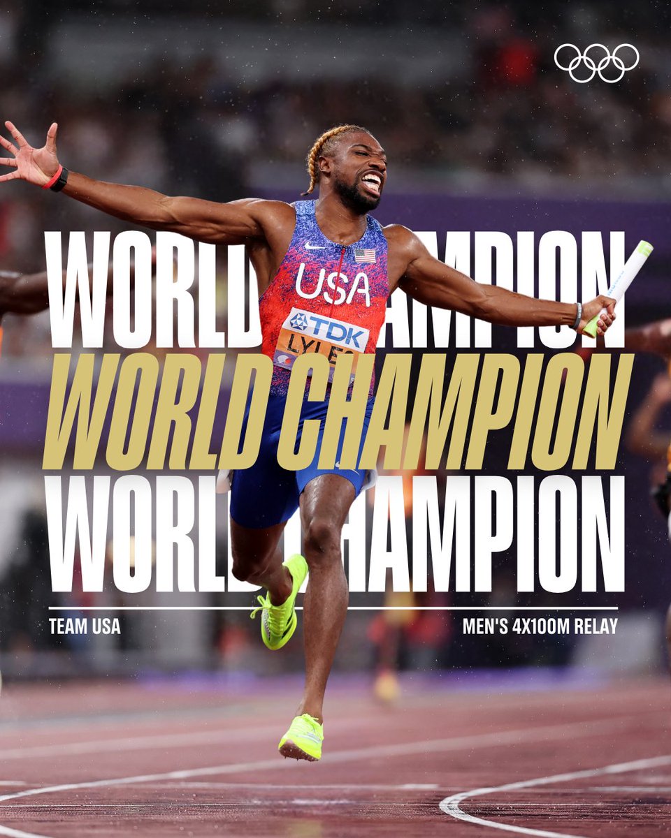 Sprint Kings! 👑

Team USA take the baton all the way to 4x100m gold!

#WorldAthleticsChamps | #RoadToLA28