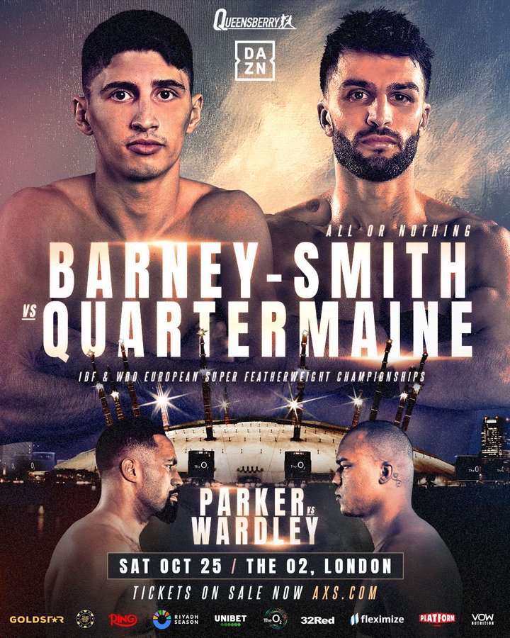 G1Xs_TCXsAAC0fF?format=jpg&name=900x900 Barney-Smith vs Quartermaine Officially Added to Parker vs Wardley Undercard