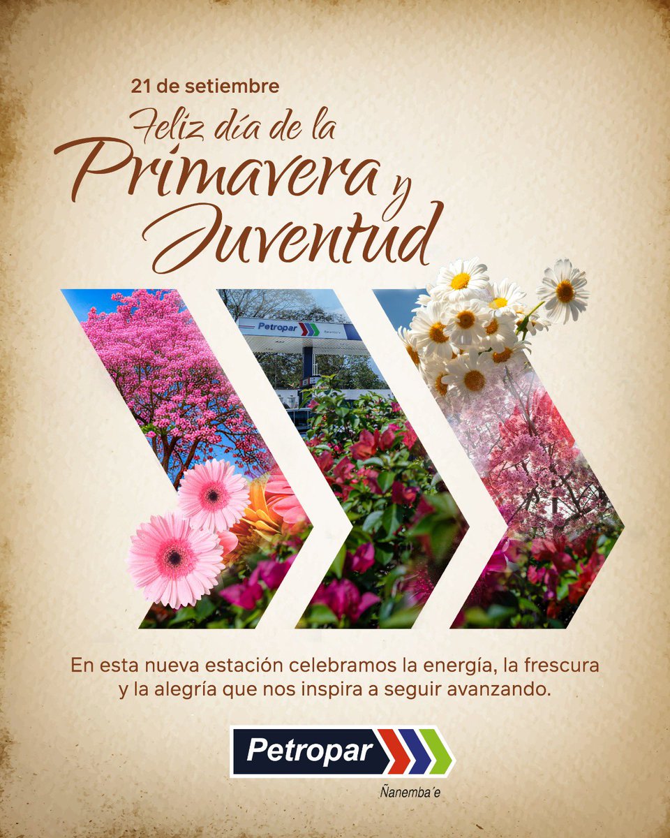 En esta nueva estación celebramos la energía, la frescura y la alegría que nos inspira a seguir avanzando 🌼

¡Feliz día de la Primavera y la Juventud! ✨