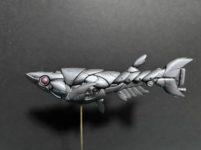 #みんなのSNSなんでも展示会 オリジナルデザインの完全自作メカ鑑賞魚。金魚とメダカ。