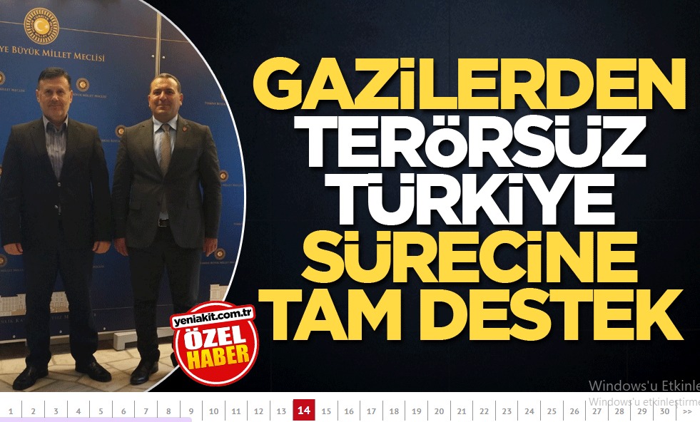 21.09.2025 tarihinde <a href="/TmsyGaziler/">T.M.S.Y GAZİ SAYILMAYANLAR</a> başkanımız
Sn <a href="/ErtugrlGaziTmsy/">ERTUĞRUL GAZİ DEMİR</a> Terörle mücadelede yaralanıp gazi sayılmayan vatan evlatlarının sesi olan ve herzaman yanımızda olan <a href="/yeniakit/">Yeni Akit Gazetesi</a> gazetesi den
Sn <a href="/MuhammetKutlu/">Muhammet Kutlu</a> 'ya röportaj vermiştir.
Bize desteklerini her platformda gösteren