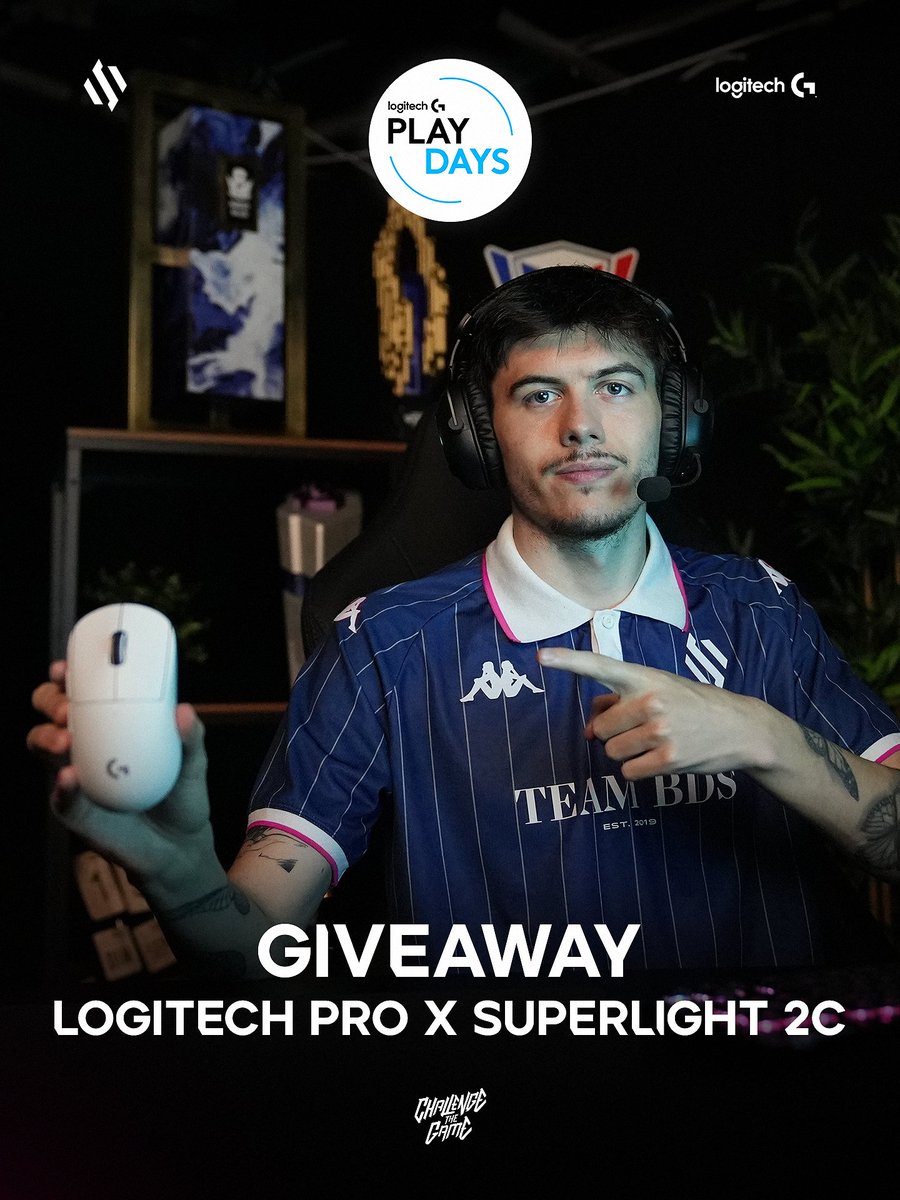 Team BDS (@teambds) on Twitter photo A l'occasion des #LogitechGPLAYDAYS, nous vous faisons gagner la toute dernière #PROXSUPERLIGHT2C de chez <a href="/LogitechGFrance/">Logitech G France</a> !
▶️ Follow <a href="/TeamBDS/">Team BDS</a> & <a href="/LogitechGFrance/">Logitech G France</a>
▶️ RT ce post
▶️ Dis nous en commentaire dans quelle couleur tu souhaiterais l'avoir
Tirage dans une semaine ! A l'occasion des #LogitechGPLAYDAYS, nous vous faisons gagner la toute dernière #PROXSUPERLIGHT2C de chez <a href="/LogitechGFrance/">Logitech G France</a> !
▶️ Follow <a href="/TeamBDS/">Team BDS</a> & <a href="/LogitechGFrance/">Logitech G France</a>
▶️ RT ce post
▶️ Dis nous en commentaire dans quelle couleur tu souhaiterais l'avoir
Tirage dans une semaine !