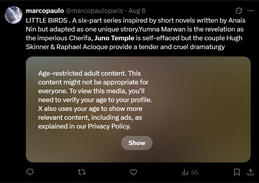 Juno Temple Network tweet media