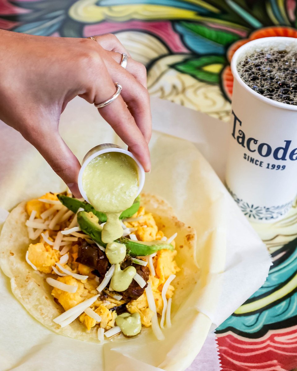 tacodeli's tweet image. We like our mornings sunny-side-up and spicy 🌶☀️