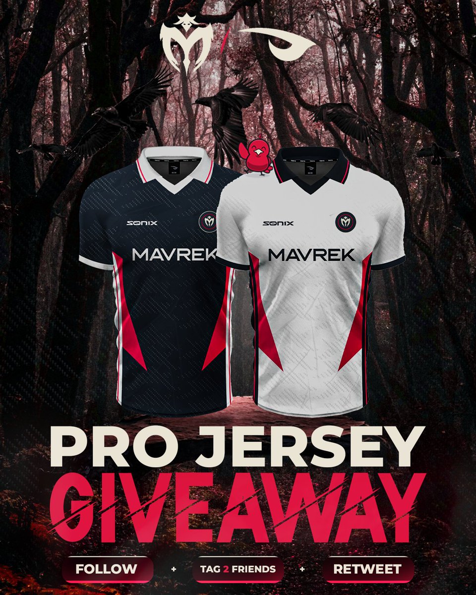 🎊 MAVREK PRO JERSEY GIVEAWAY 🎊

✅How to enter: 

- Must be following 🫂
- Retweet 🔁
- Tag 2 friends 🤝

Giveaway will end on October 5th, at 5PM EST!⏰