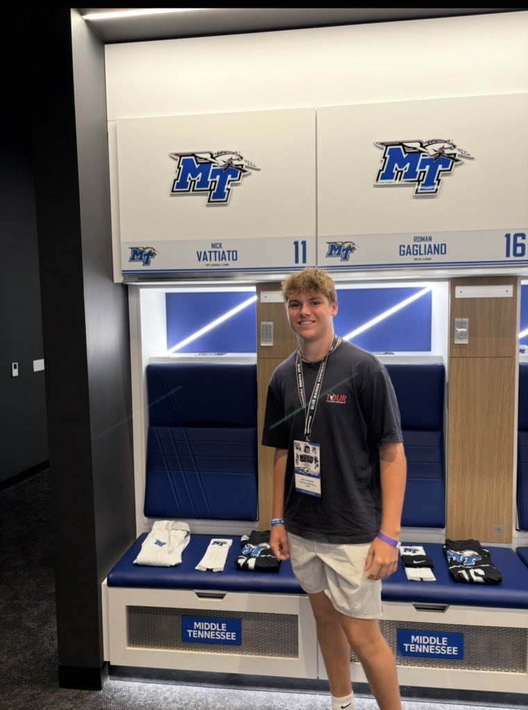 max_warner9's tweet image. Had a great visit yesterday at Middle Tennessee State. Loved being back on campus. Thank you for the invite!

@CSmithScout @connersmith04 @shaynep_media @JaydenSatterfi2 @LandanYount @UNDERRATED_6