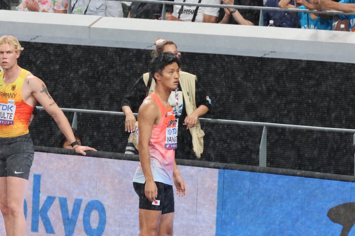 jaaf_official's tweet photo. /／
【#東京2025世界陸上】
📸男子4×100mリレー決勝✨
\＼

6位 🇯🇵日本 38秒35 
 1走 #小池祐貴（住友電工）
 2走 #栁田大輝（東洋大学）
 3走 #桐生祥秀（日本生命）
 4走 #鵜澤飛羽（JAL）

応援ありがとうございました✨✨

🔗特設サイトはこちら
https://t.co/I65me4zS1C

／
声援と共に #まだ見ぬステージへ
＼

#JAAF #陸上 #世界陸上 #WCHTokyo25
